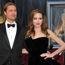 Angelina Jolie y Brad Pitt en la alfombra roja