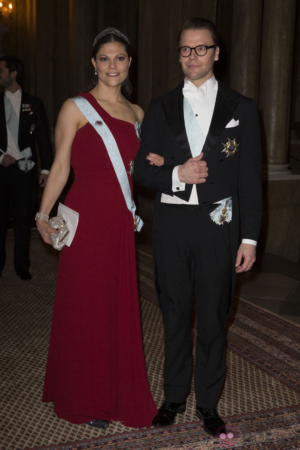 Los Príncipes Victoria y Daniel de Suecia en la cena de los Nobel 2012