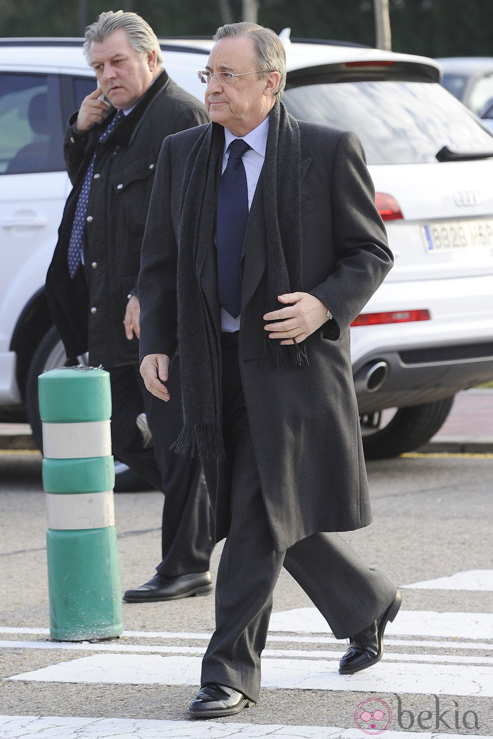 Florentino Pérez en la capilla ardiente de Nanette Norma Di Stéfano