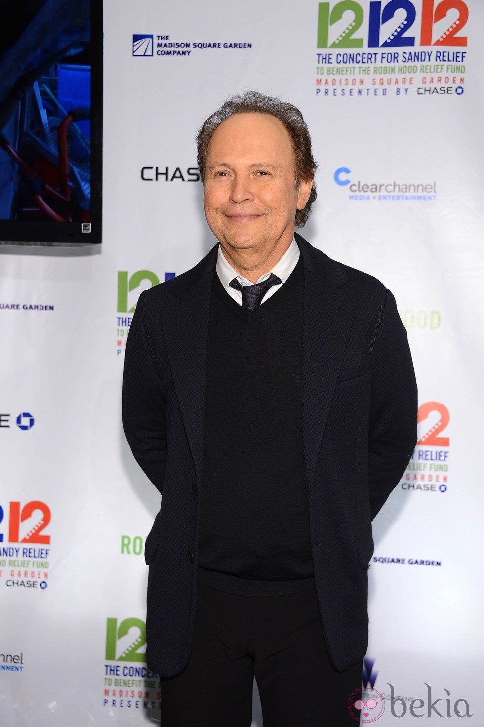 Billy Crystal en el concierto a favor de las víctimas del huracán Sandy