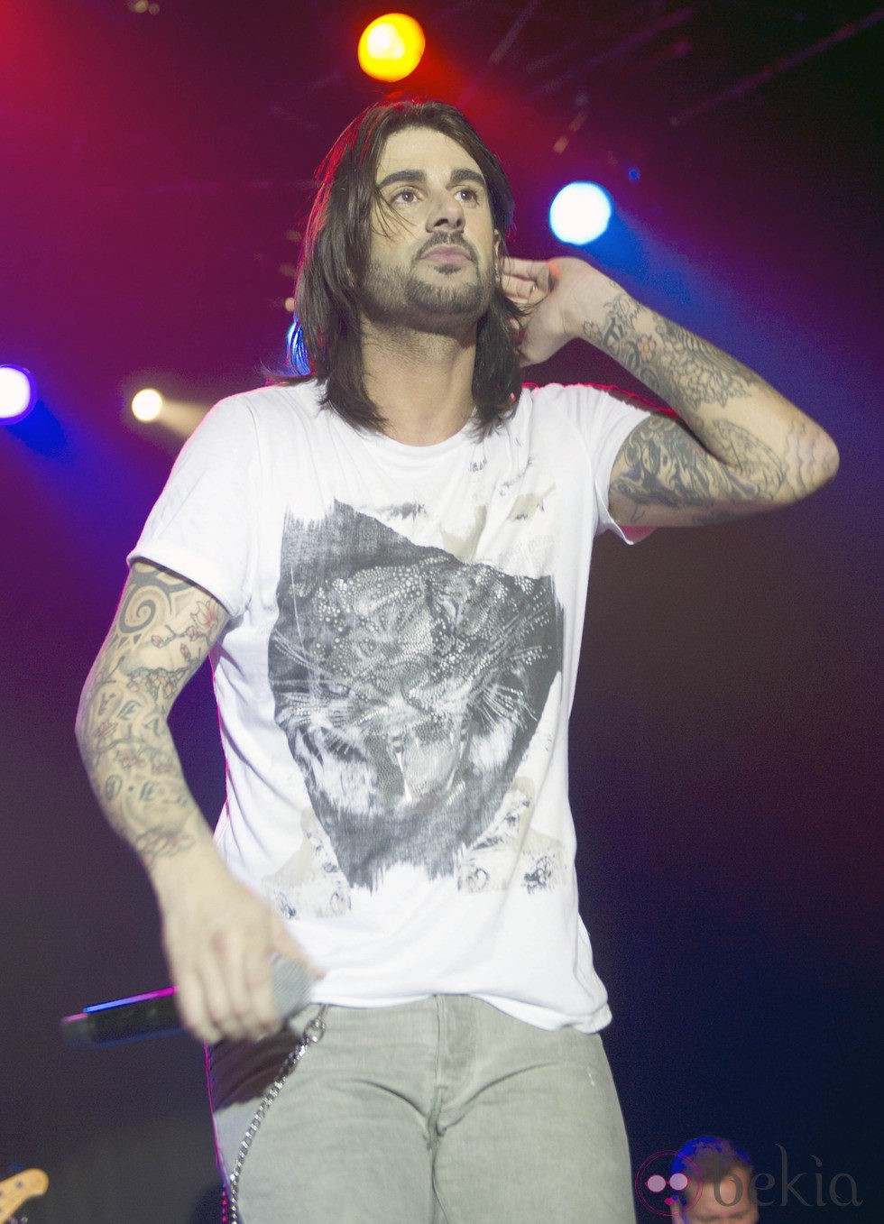 Melendi en la presentación de su disco 'Lágrimas desordenadas'