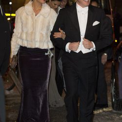 La Princesa Magdalena y Chris O'Neill en su debut como prometidos en un acto oficial en Suecia