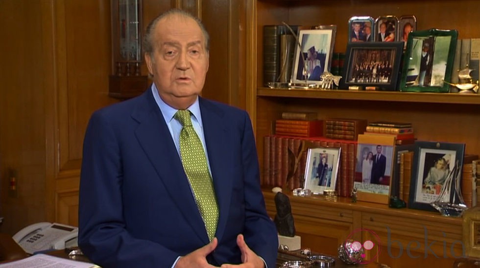 El Rey Juan Carlos I en el mensaje de Navidad 2012