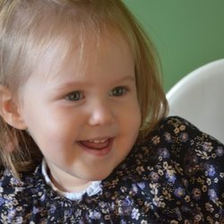 La Princesa Josefina de Dinamarca en su 2 cumpleaños