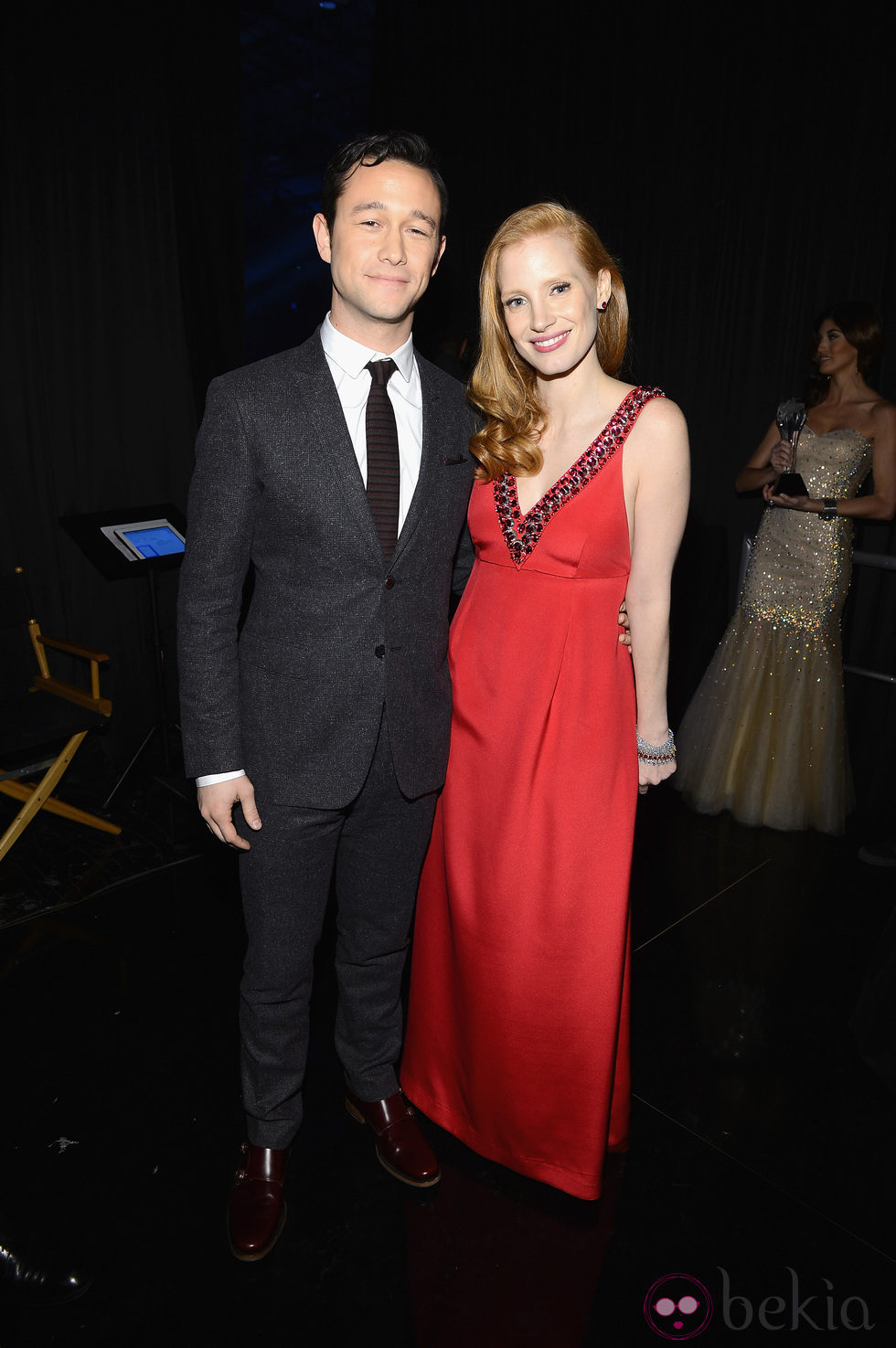 Joseph Gordon-Levitt y Jessica Chastain en los Critics' Choice Movie Awards 2013