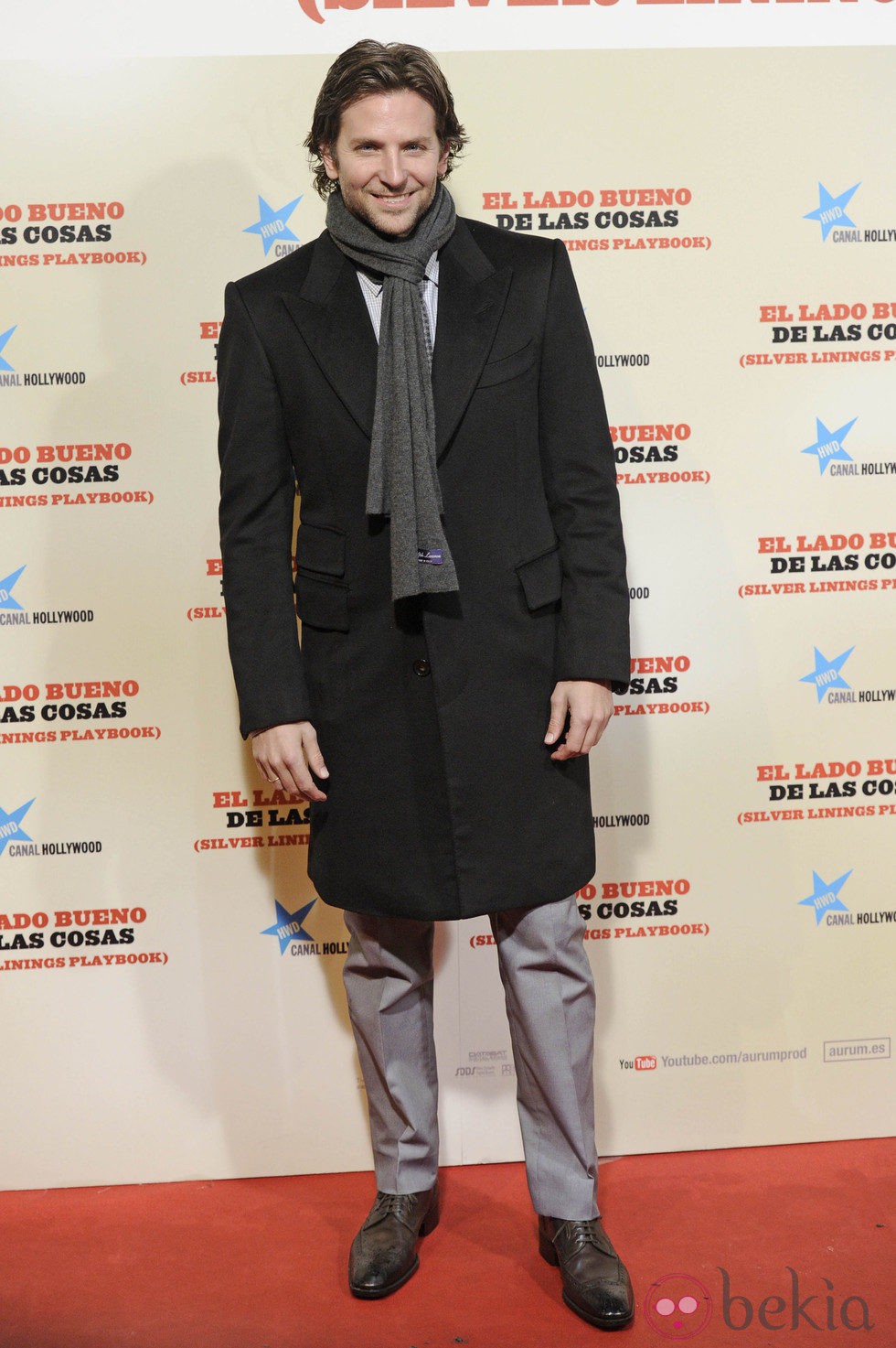 Bradley Cooper en el estreno de 'El lado bueno de las cosas' en Madrid