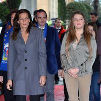 Estefanía de Mónaco, Camille Gottlieb y Pauline Ducruet en el Festival de Circo de Monte-Carlo 2013