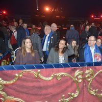 Pauline Ducruet, Estefanía y Alberto de Mónaco y Camille Gottlieb en el Festival de Circo de Monte-Carlo 2013