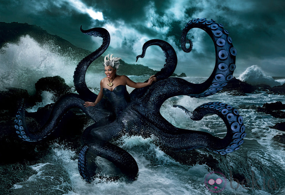 Queen Latifah convertida en el personaje Disney de 'La Sirenita' Úrsula