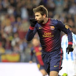 Gerard Piqué dedica su primer gol tras ser padre a su hijo Milan