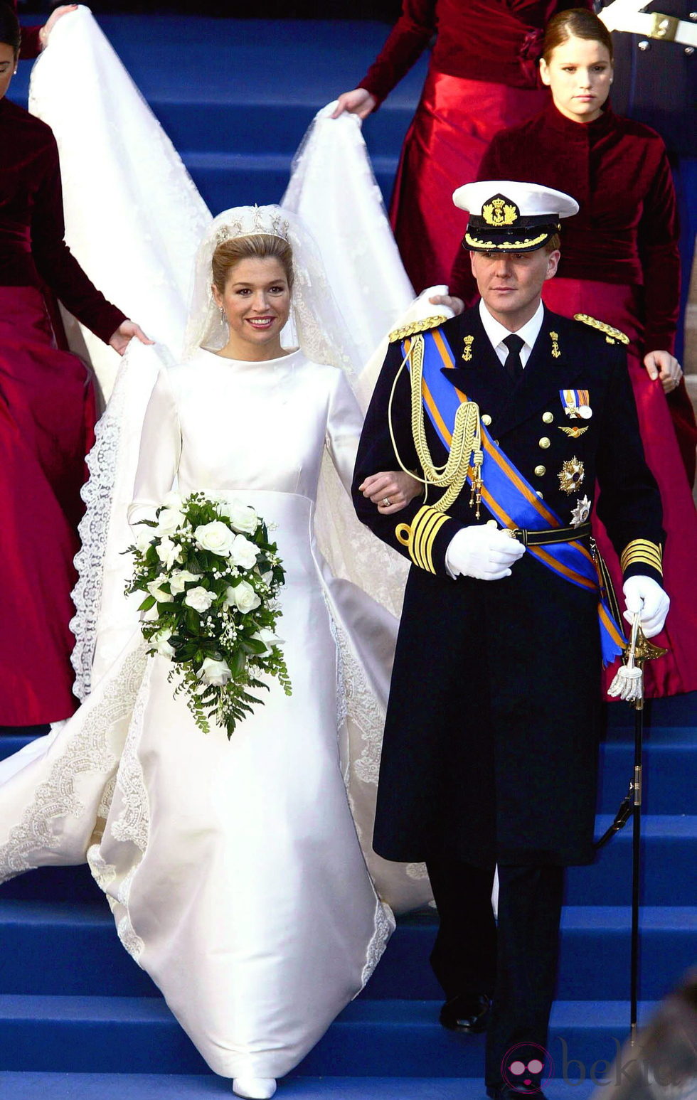 Guillermo y Máxima de Holanda el día de su boda