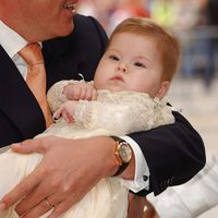 Amalia de Holanda el día de su bautizo