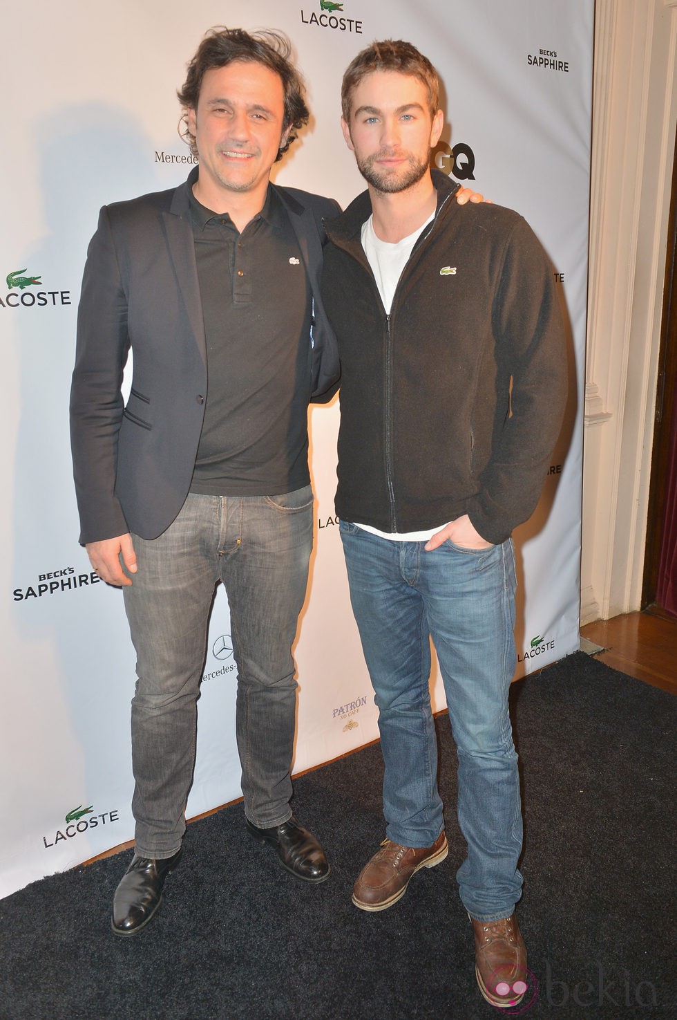 Chace Crawford y Francis Pierre en la Super Bowl 2013
