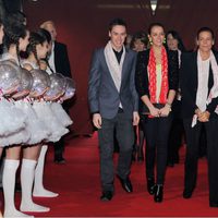 Estefanía de Mónaco con sus hijos Louis y Pauline Ducruet en el circo