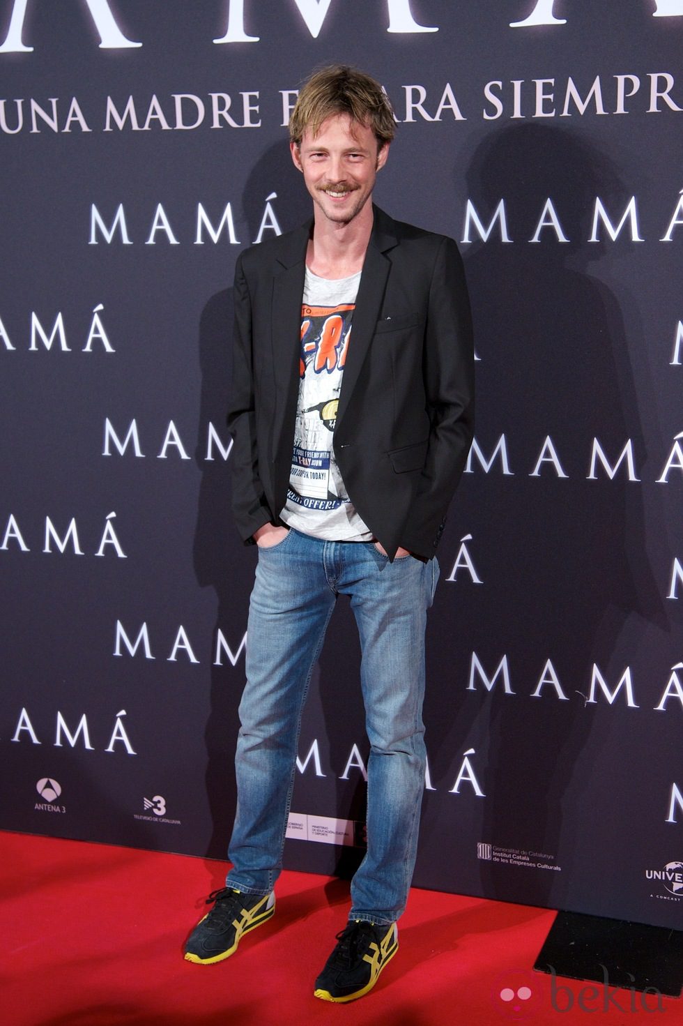 Eloy Azorín en el estreno de 'Mamá'