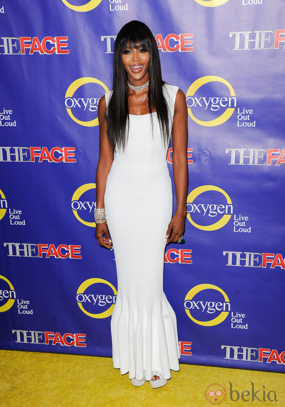 Naomi Campbell en el estreno del programa de modelos 'The Face'