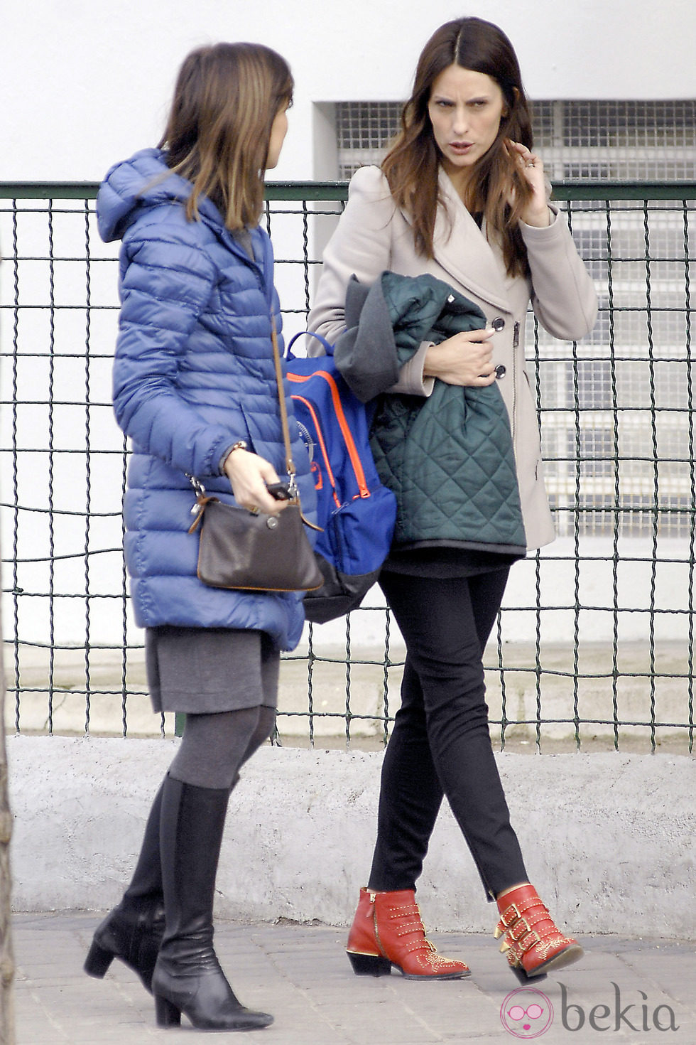 Nagore Aranburu con una amiga