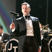 Justin Timberlake, durante su actuación en los Grammy 2013