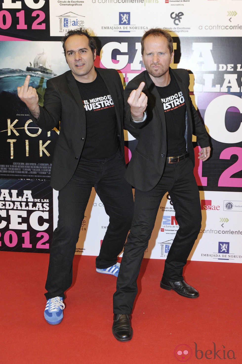 Alberto López y Alfonso Sánchez en la gala de entrega de las Medallas del CEC 2013