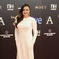 Candela Peña en la alfombra roja de los Goya 2013