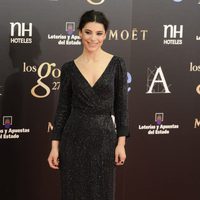 Irene Visedo en la alfombra roja de los Goya 2013