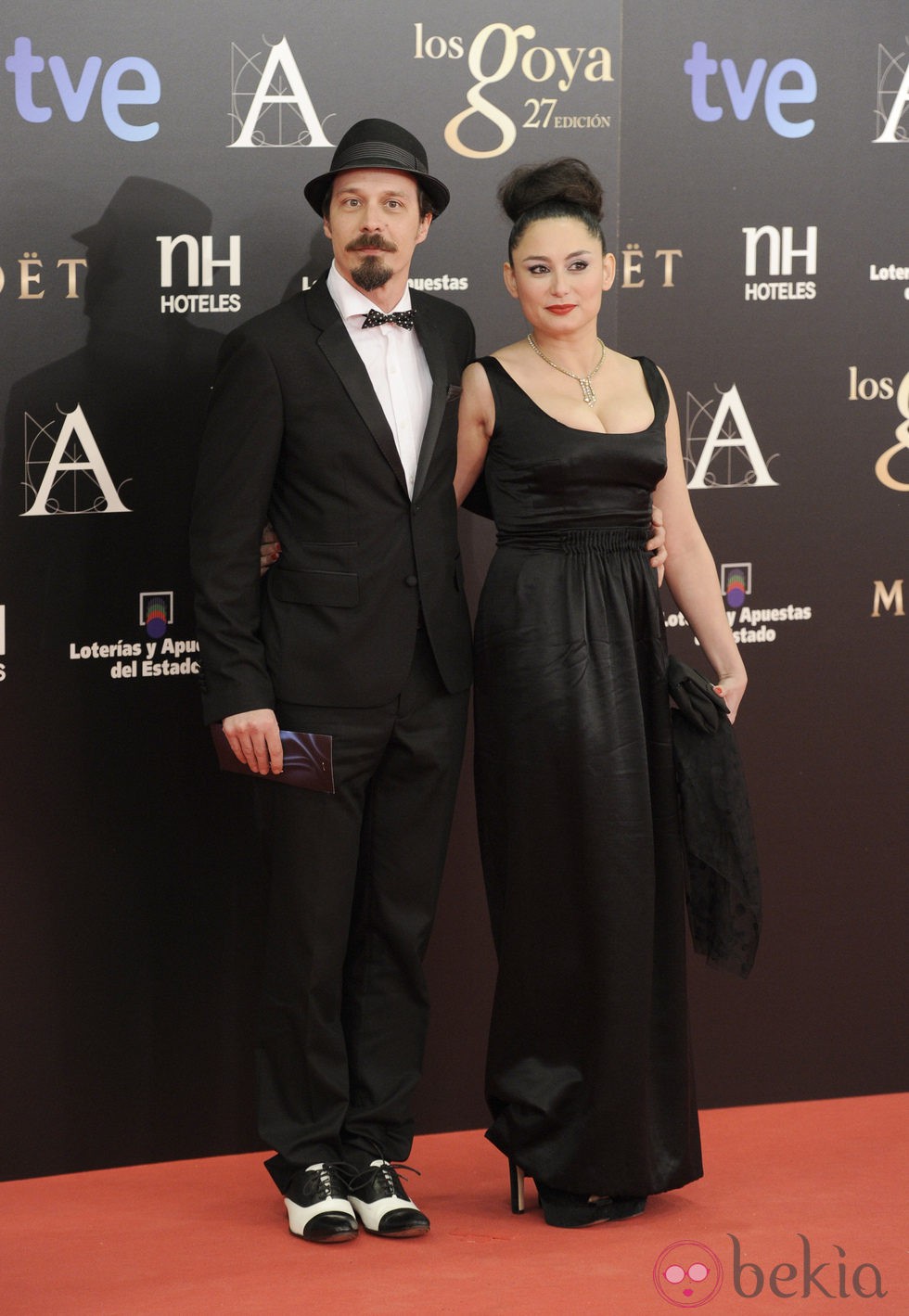 Fele Martínez en la alfombra roja de los Goya 2013