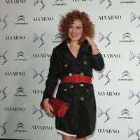 Pilar Jurado en el front row del desfile de Alvarno otoño/invierno 2013/2014