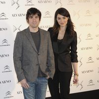 Marta Fernández y Eduardo Chapero-Jackson en el front row del desfile de Alvarno otoño/invierno 2013/2014