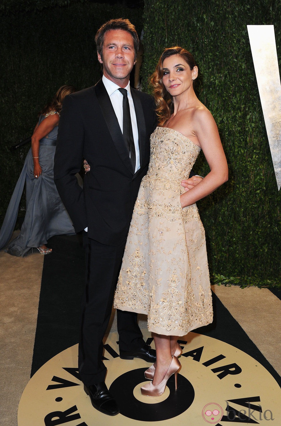 Filiberto de Saboya y Clotilde Courau en la fiesta post Oscar 2013 organizada por Vanity Fair