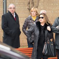 El cantante Francisco en el funeral de Pepe Sancho