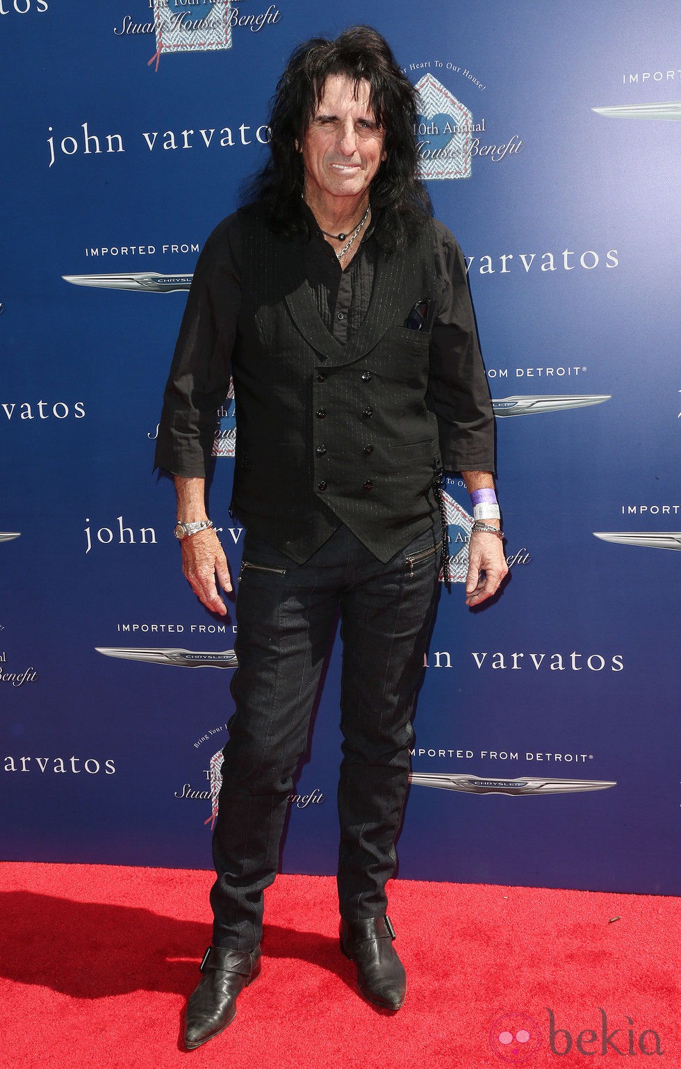 Alice Cooper en la fiesta solidaria de John Varvatos en Los Ángeles