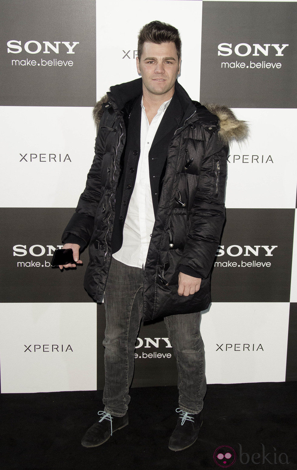 Fonsi Nieto en la presentación del nuevo teléfono móvil de Sony
