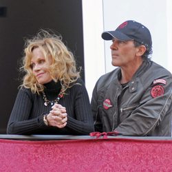 Antonio Banderas y Melanie Griffith en la Semana Santa de Málaga 2013