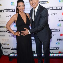 Mario Lopez y Courtney Mazza en la Celebrity Fight Night 2013