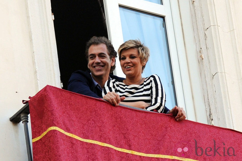 Terelu Campos y Carlos Pombo en la Semana Santa de Málaga 2013