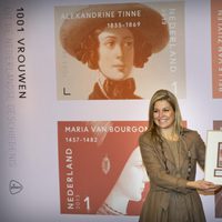 Máxima de Holanda en un acto oficial en la Universidad de Amsterdam