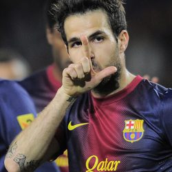Cesc Fábregas dedica un gol a su futura hija Lia