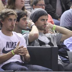 Gerard Piqué durante un partido de baloncesto en Barcelona