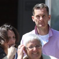 Iñaki Urdangarín a la salida de un partido de balonmano