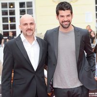 Lucas Figueroa y Miguel Ángel Muñoz en la presentación de 'Viral' en el Festival de Málaga 2013