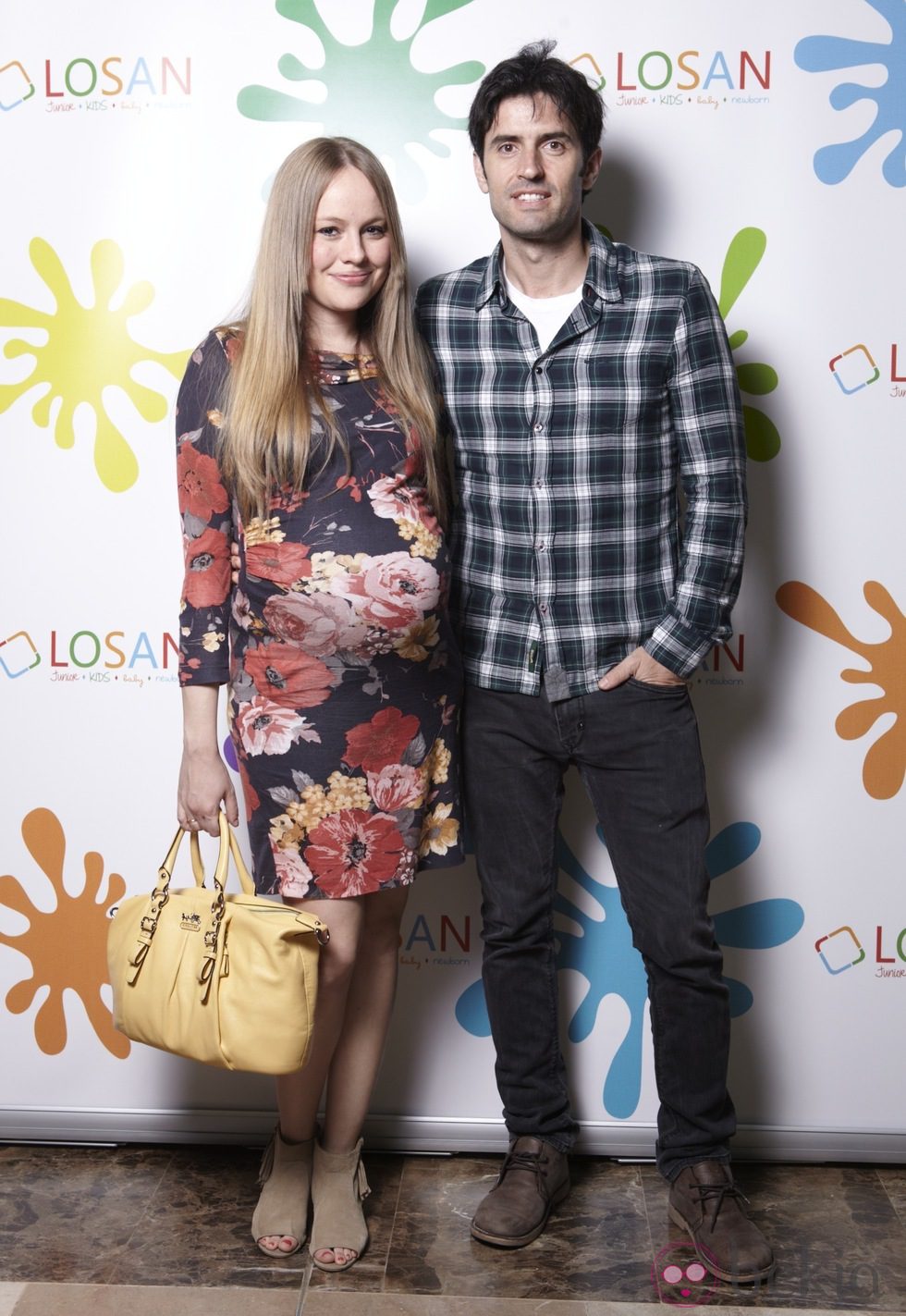 Esmeralda Moya y su marido Carlos García en la inauguración de LOSAN KIDS en Madrid
