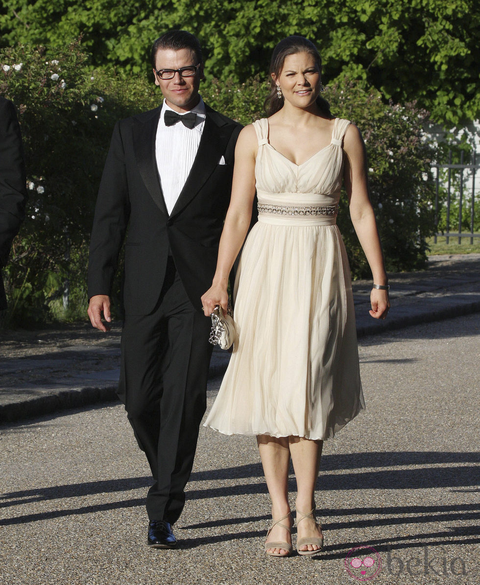 Victoria de Suecia y Daniel Westling en 2008