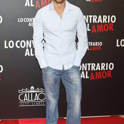 Daniel Muriel en el estreno de 'Lo contrario al amor' en Madrid