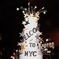 Tarta en honor a los novios de la fiesta de recién casados de Kim Kardashian y Kris Humphries