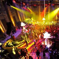 Vista de la fiesta de recién casados de Kim Kardashian y Kris Humphries en Nueva York