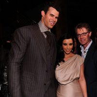 Kim Kardashian y Kris Humphries con Kyle MacLachlan y Desiree Gruber en en su fiesta de recién casados