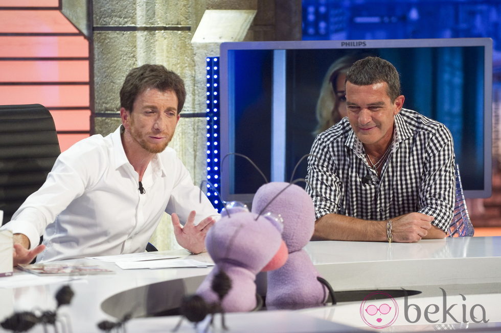 Antonio Banderas y Pablo Motos en 'El hormiguero'