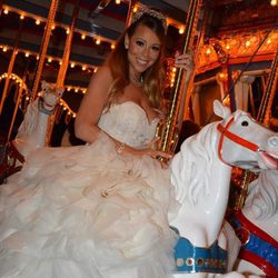 Mariah Carey en los caballitos tras casarse por tercera vez con Nick Cannon
