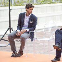 Feliciano López y Rafa Nadal en la presentación del Madrid Open 2013