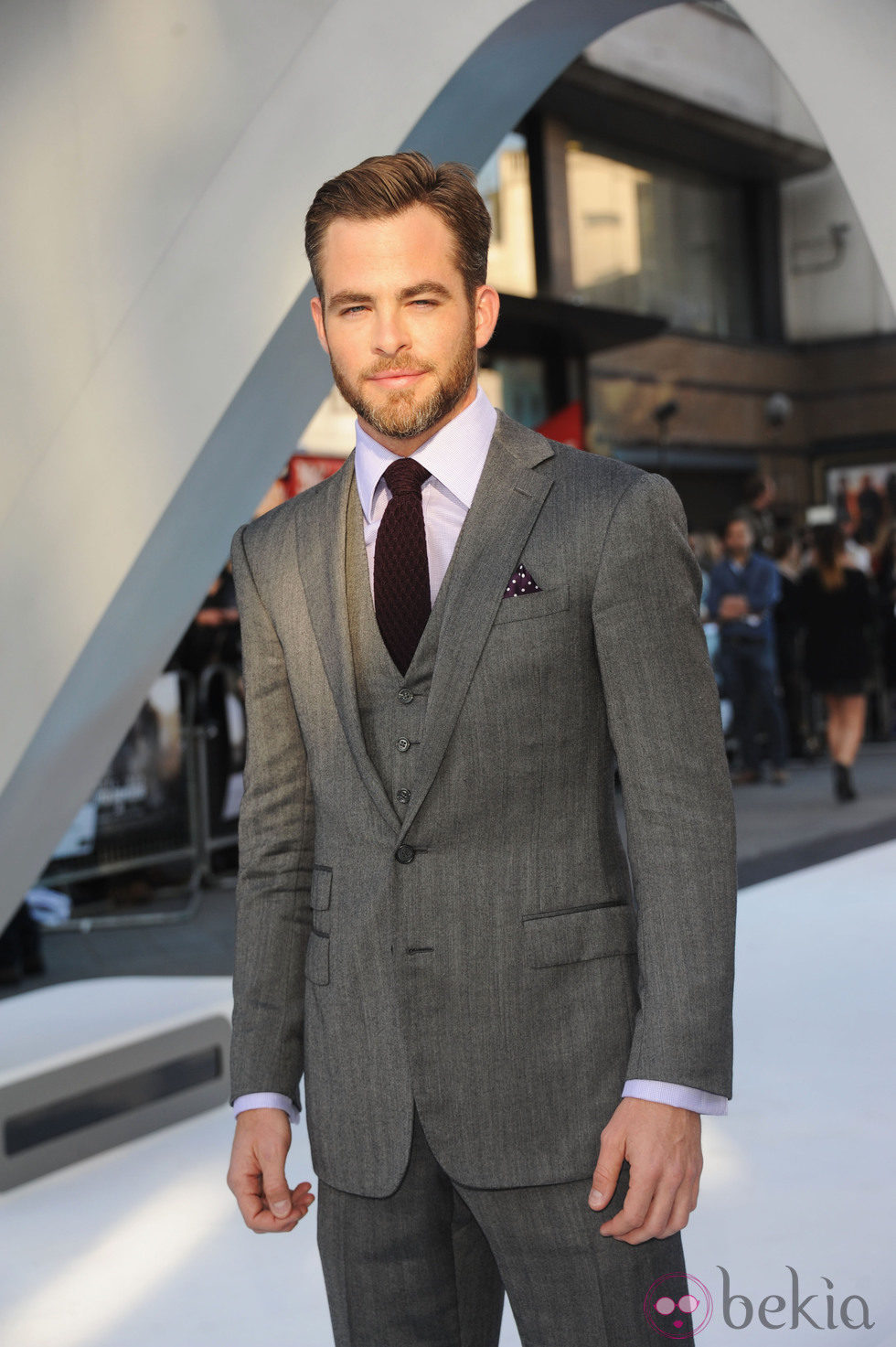 Chris Pine en la premiere en Londres de 'Star Trek: En la oscuridad'